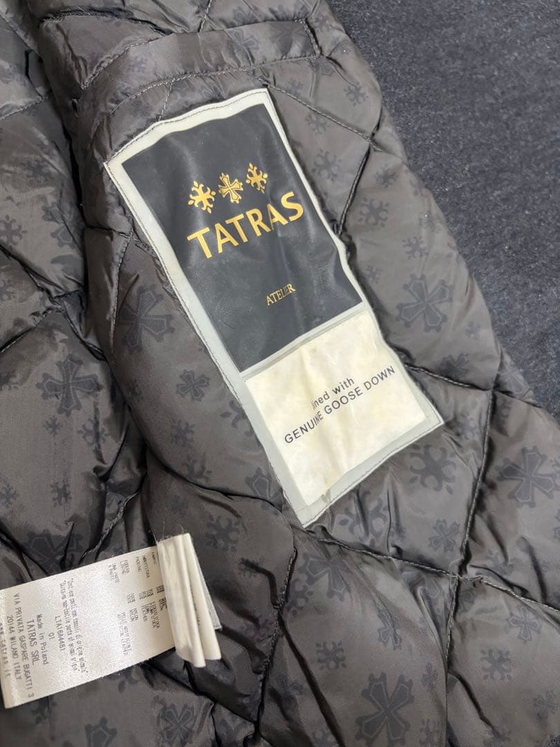 国内正規品タトラスダークグレー ダウンコートTATRAS 格安