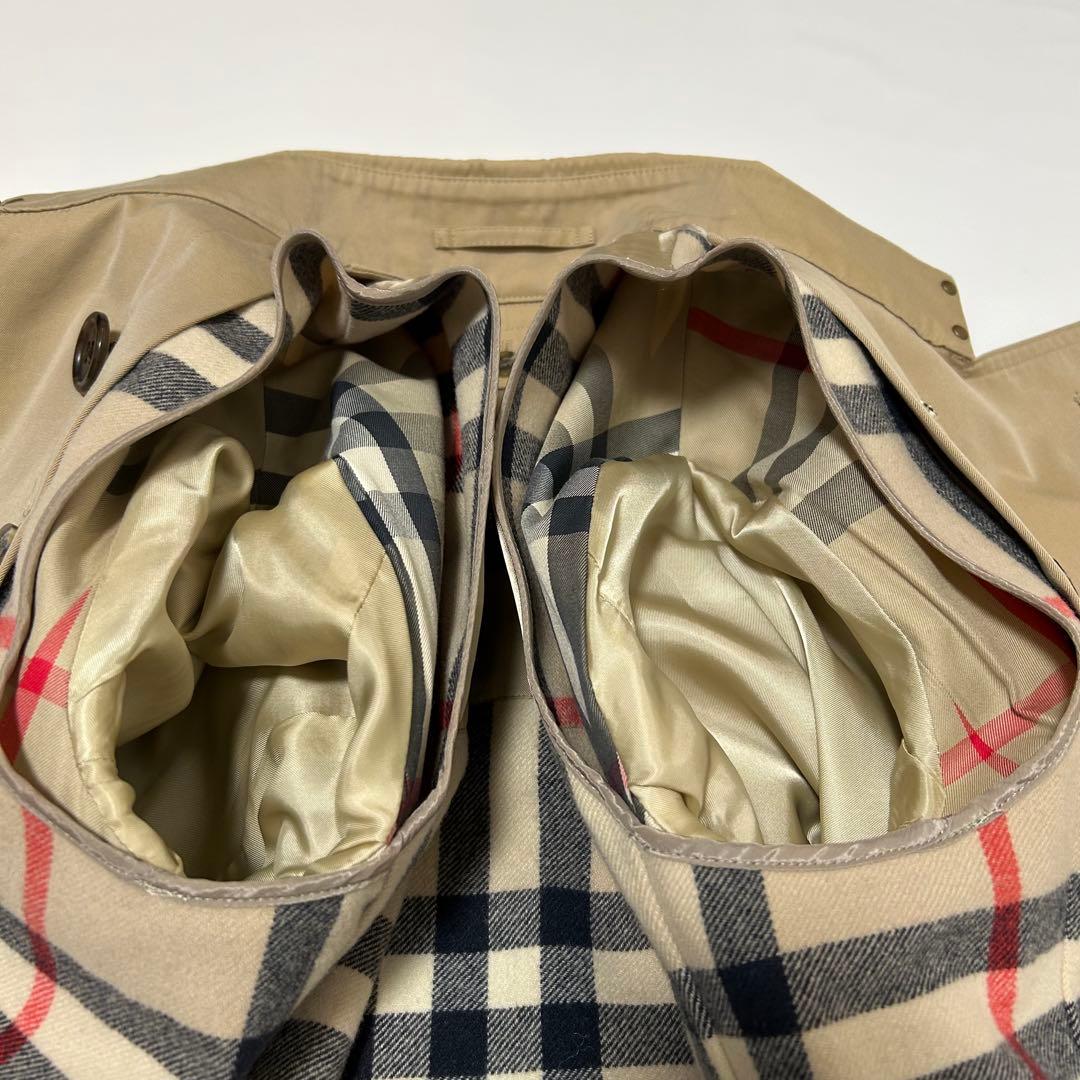 ✨良品 バーバリーロンドン トレンチコートライナー メガチェック 34