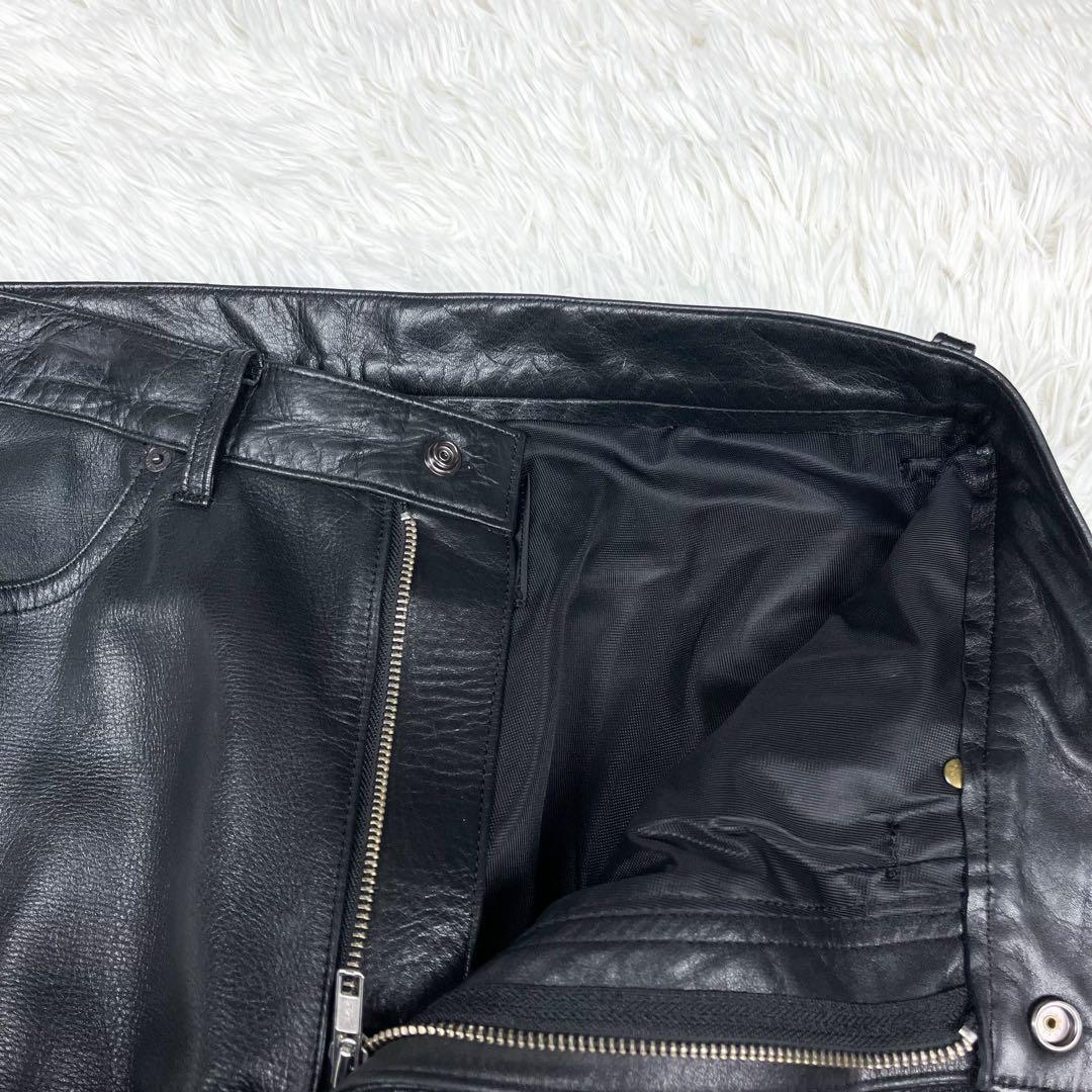 美品 クシタニ レザーパンツ ライディングパンツ レザーパッチ ウォッシャブル