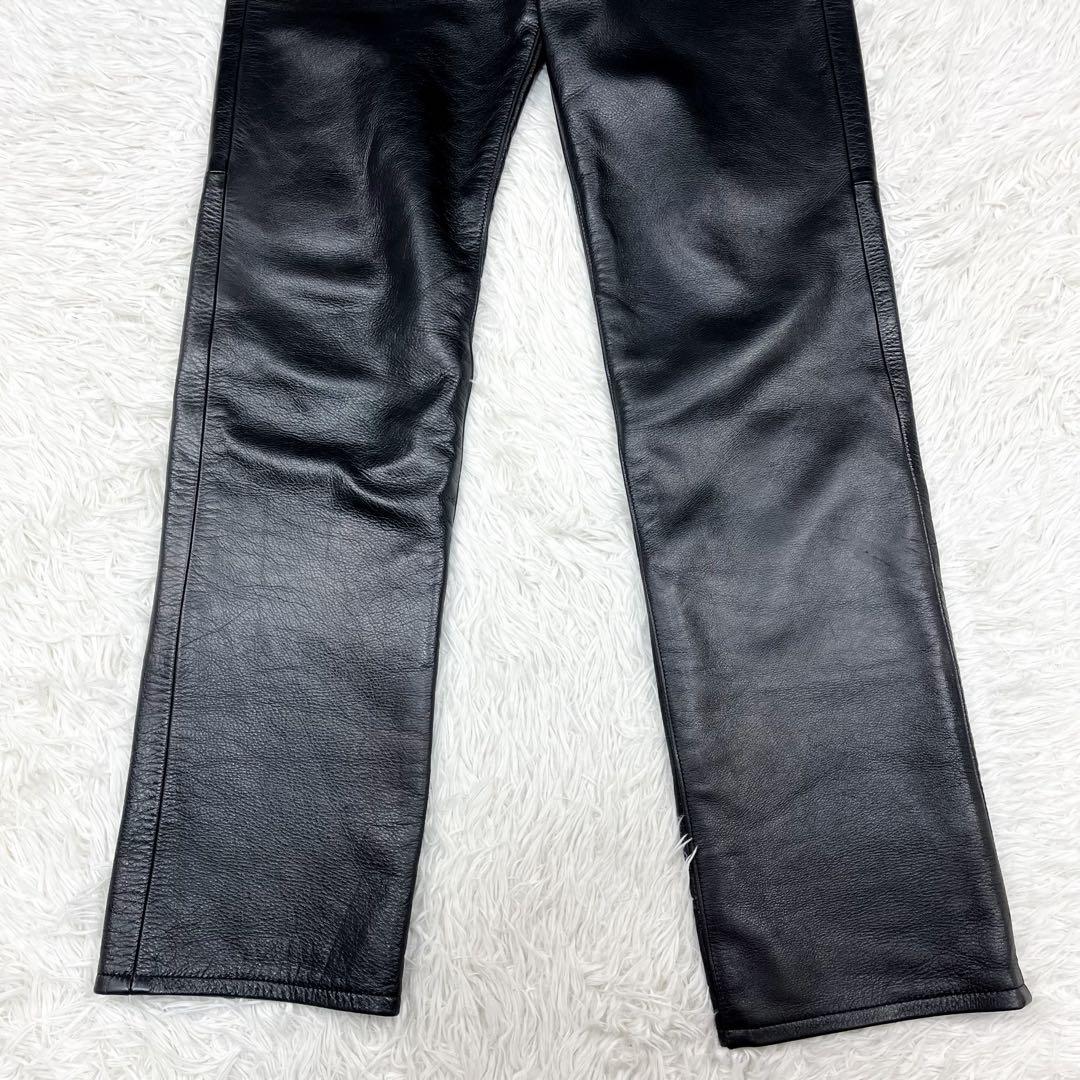 美品 クシタニ レザーパンツ ライディングパンツ レザーパッチ ウォッシャブル