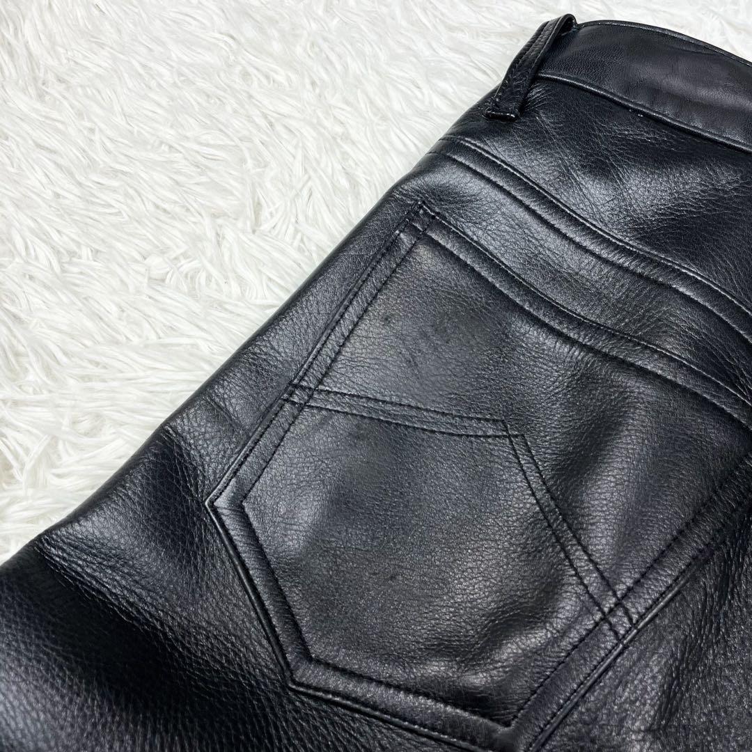美品 クシタニ レザーパンツ ライディングパンツ レザーパッチ ウォッシャブル