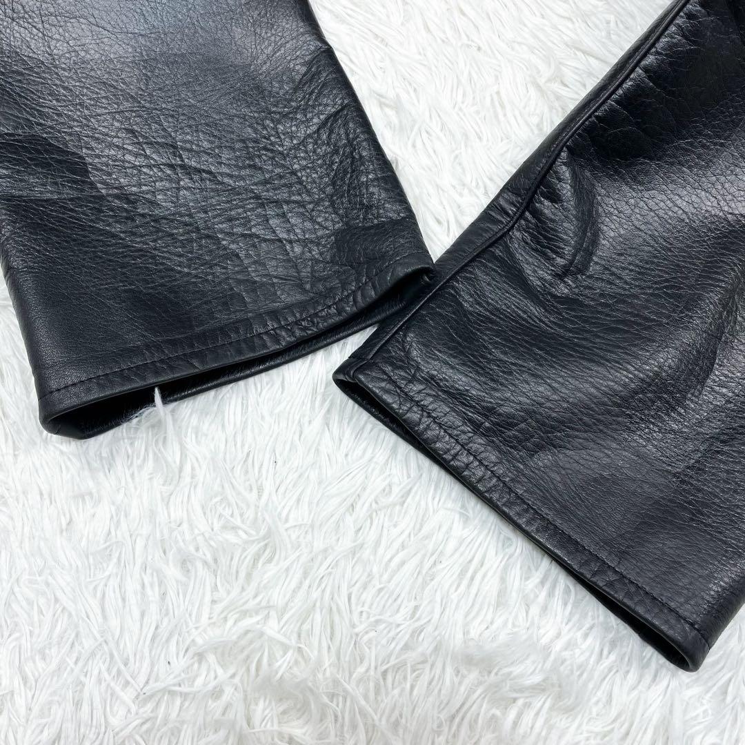 美品 クシタニ レザーパンツ ライディングパンツ レザーパッチ ウォッシャブル