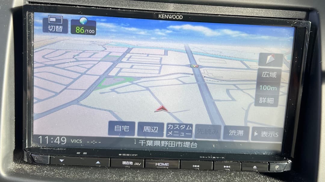 KENWOOD 彩速メモリーナビゲーション MDV-L407