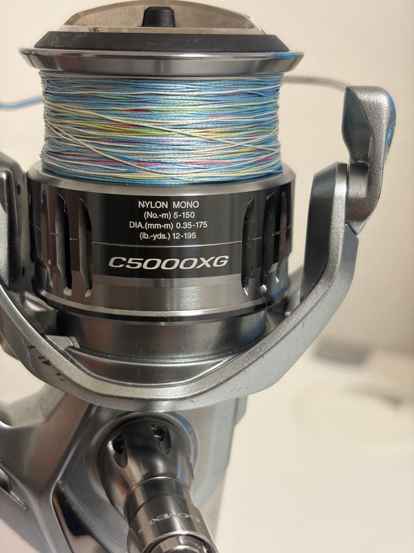 シマノ　21ナスキー　c5000xg ゴメクサスリールハンドル付き