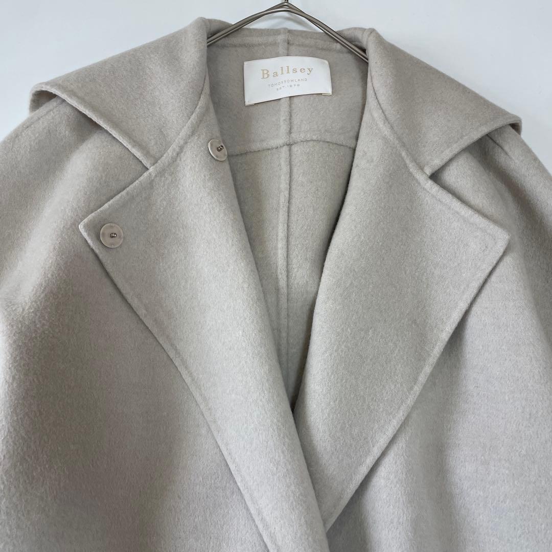 美品♡ ボールジィ プレミアムウール リバーフーデットコート ベージュ 36