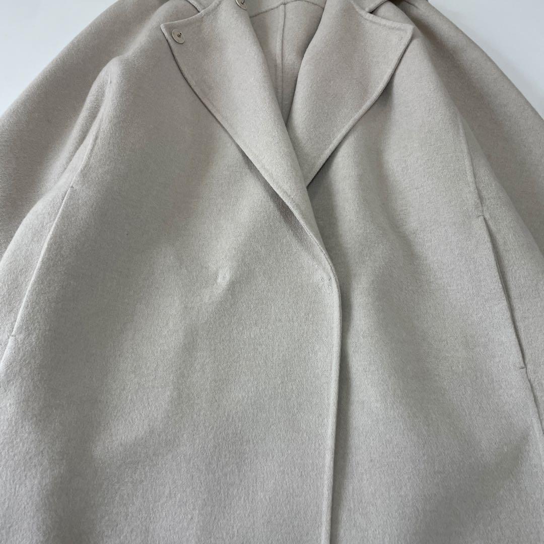 美品♡ ボールジィ プレミアムウール リバーフーデットコート ベージュ 36