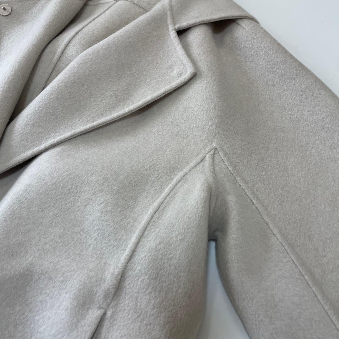 美品♡ ボールジィ プレミアムウール リバーフーデットコート ベージュ 36