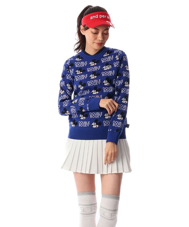 新品サイズ0　パーリーゲイツ　ミッキーセーター