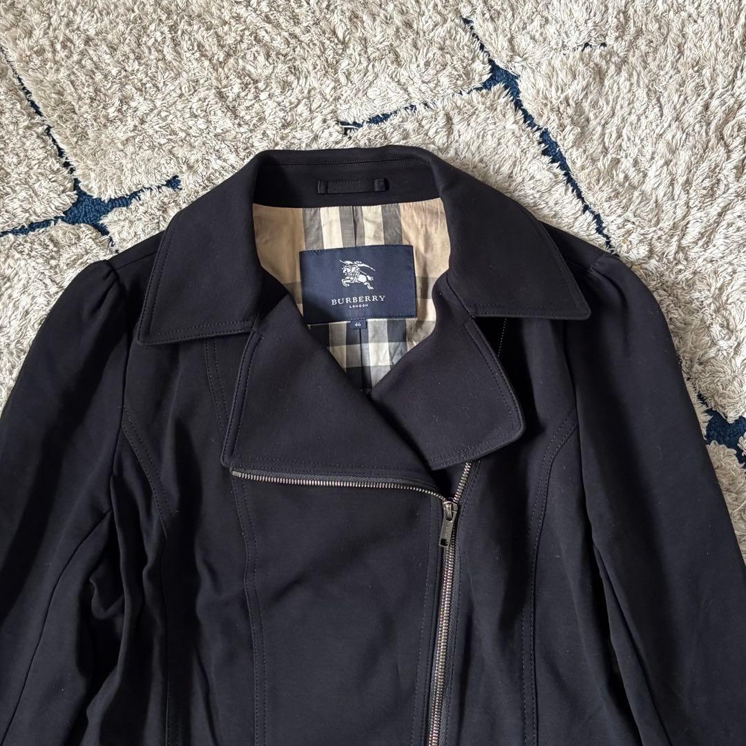 【美品✨】大きいサイズ　バーバリーロンドン　ライダージャケット　メガチェック46