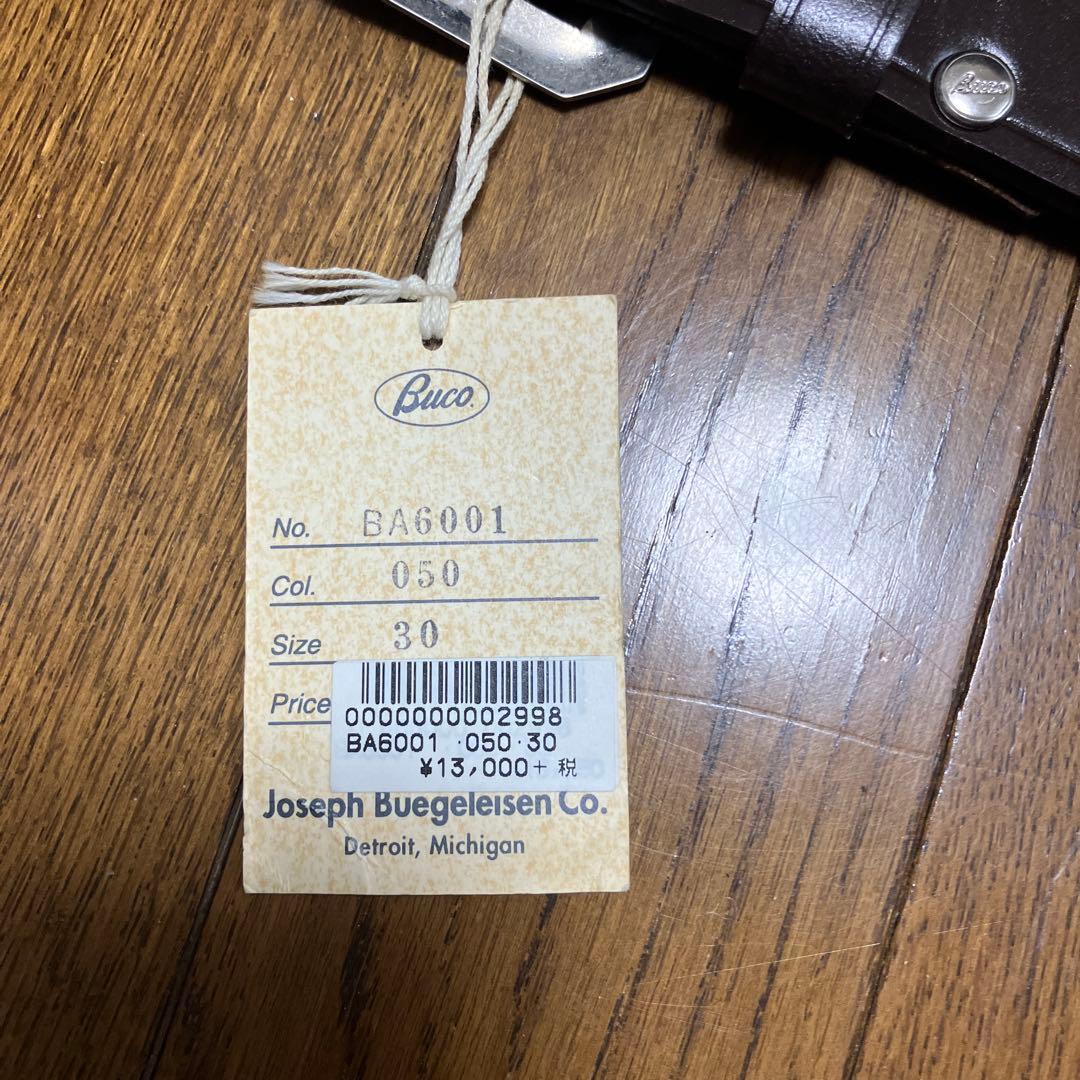 Buco トップグレインブライドルレザー ベルト 30インチ