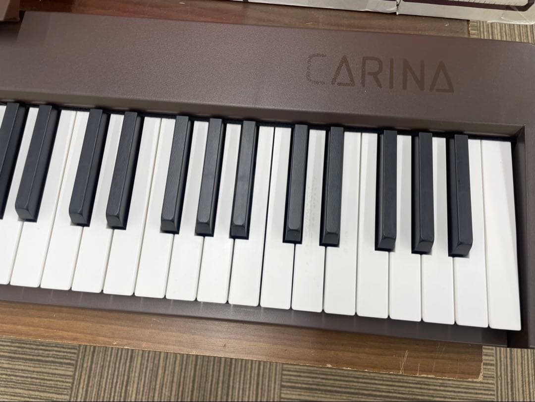 電子ピアノ　88鍵盤　充電タイプ　スリム軽量 マホガニー