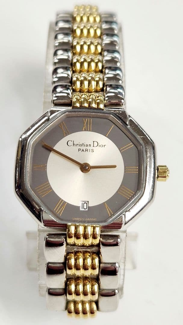 稼働品 新品電池 Dior ディオール クォーツ腕時計 レディース