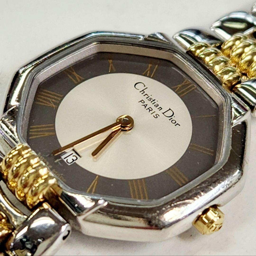 稼働品 新品電池 Dior ディオール クォーツ腕時計 レディース