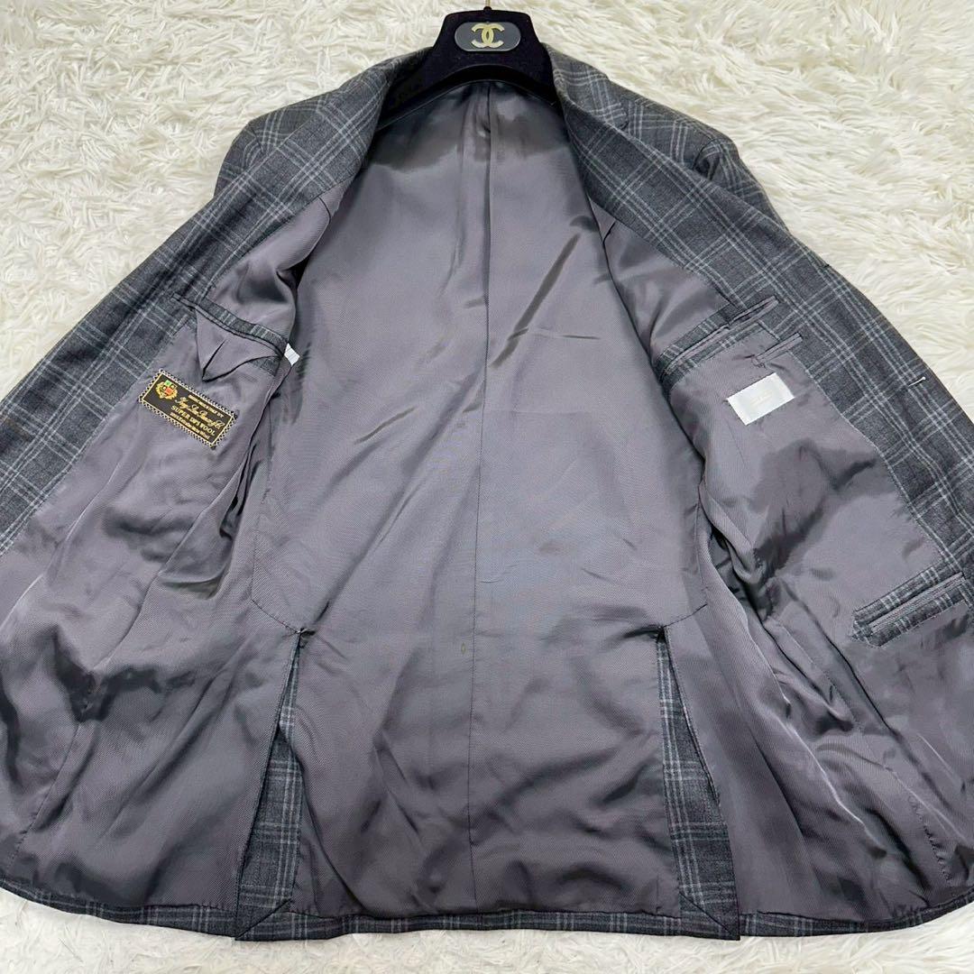 美品✨ EDIFICE ロロピアーナ ビジネススーツ チェック柄 46 M相当