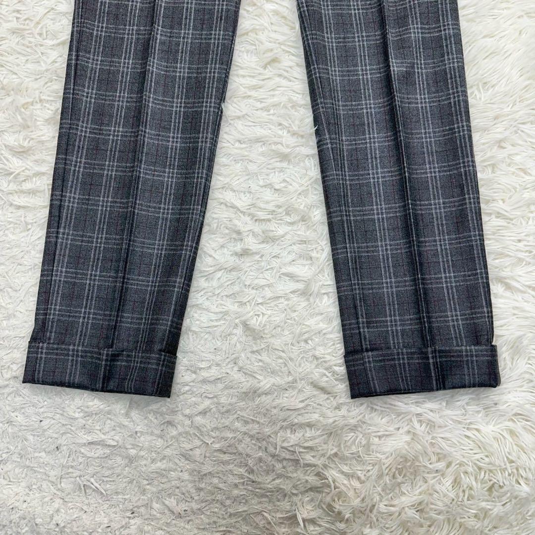 美品✨ EDIFICE ロロピアーナ ビジネススーツ チェック柄 46 M相当