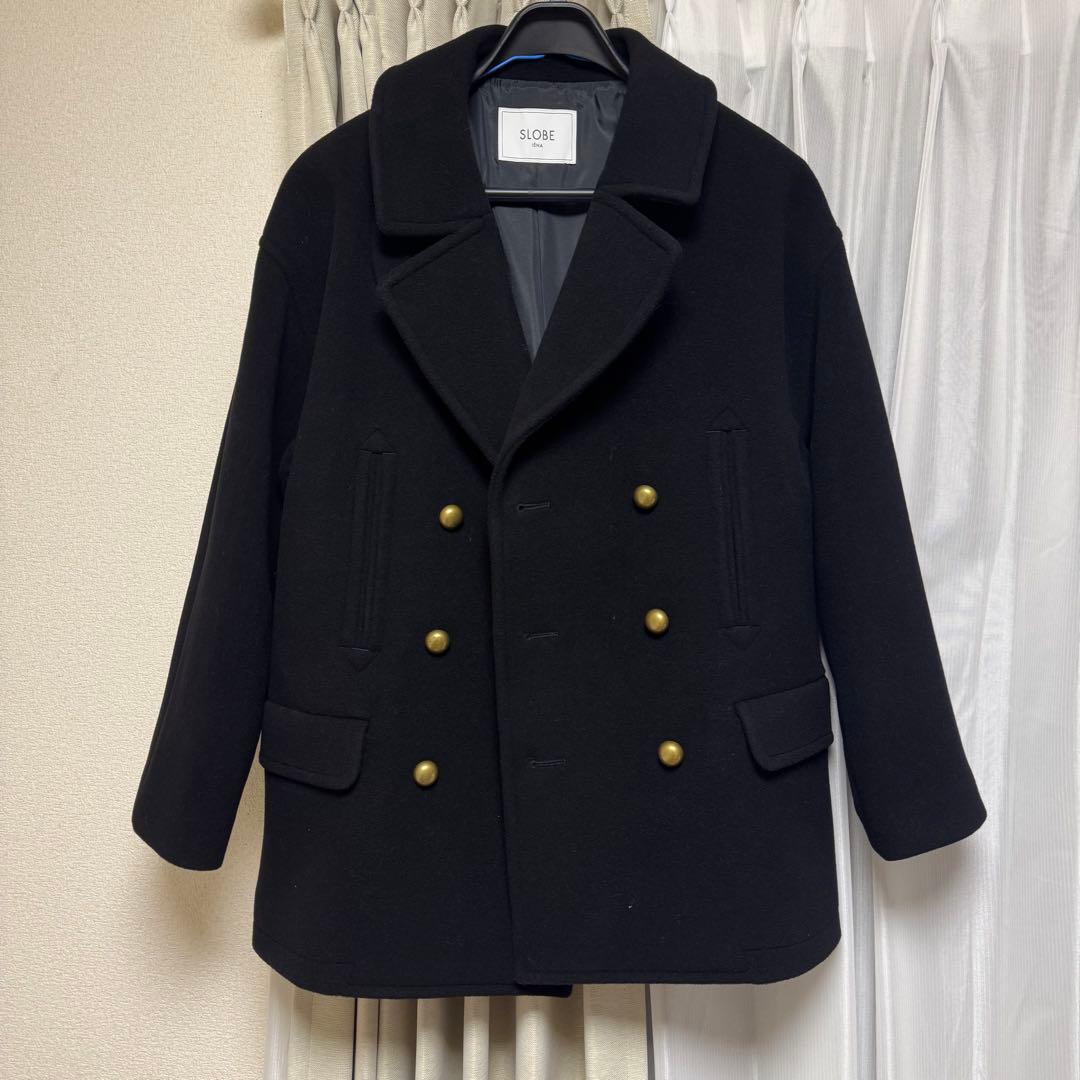 SLOBE IENA スローブイエナ ピーコート コート アウター ブラック 黒