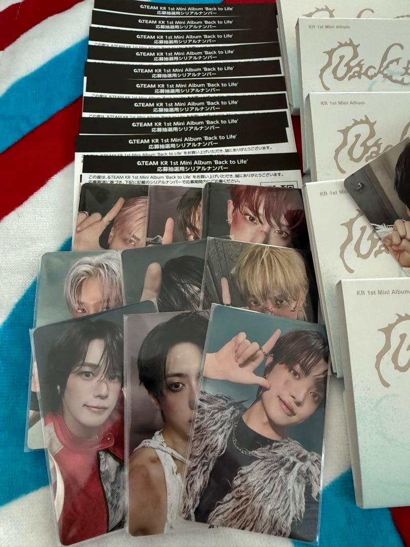 &TEAM back to life mini 未使用　シリアル10枚　アルバム