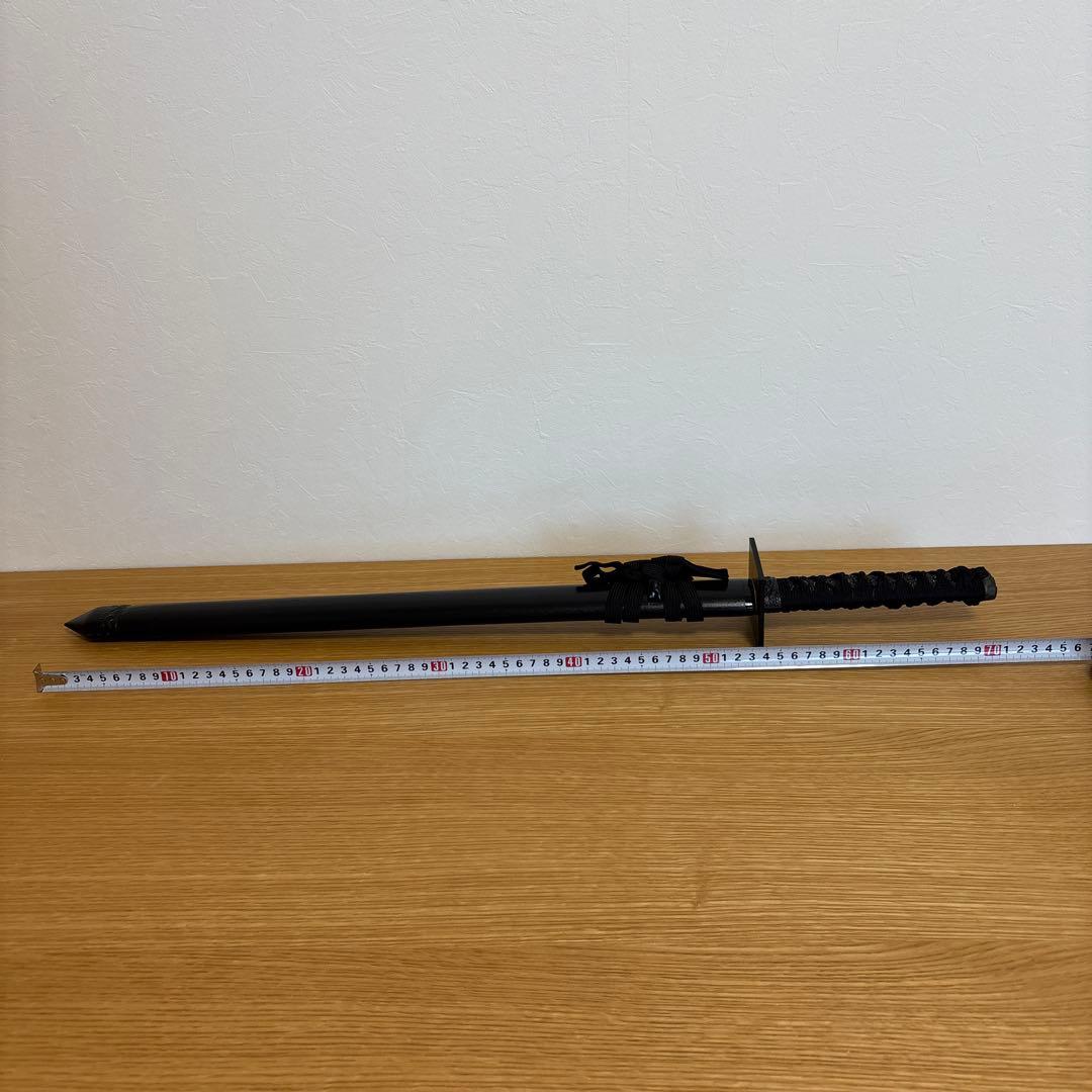 【模造刀】波紋刃 黒鞘【忍者刀】