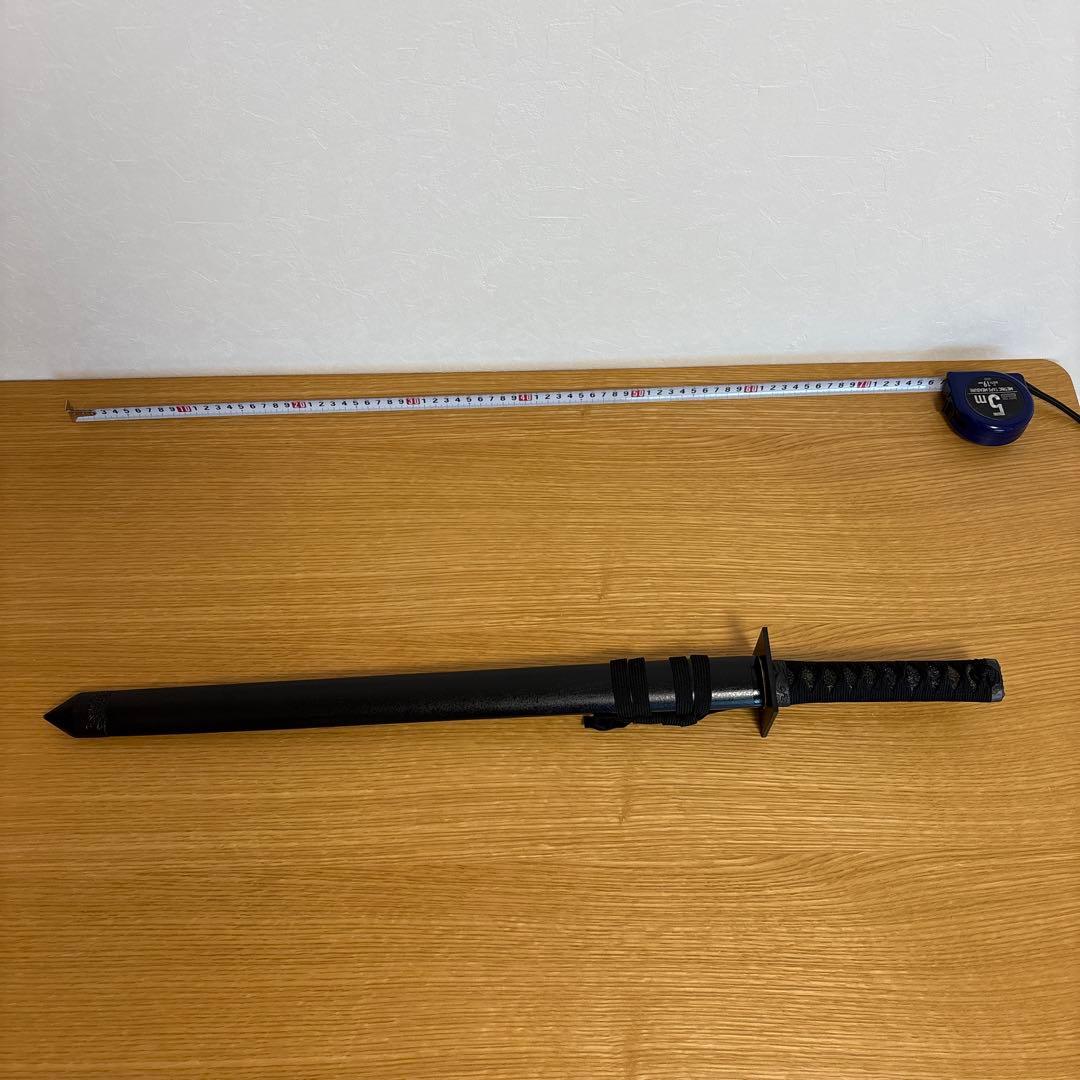 【模造刀】波紋刃 黒鞘【忍者刀】