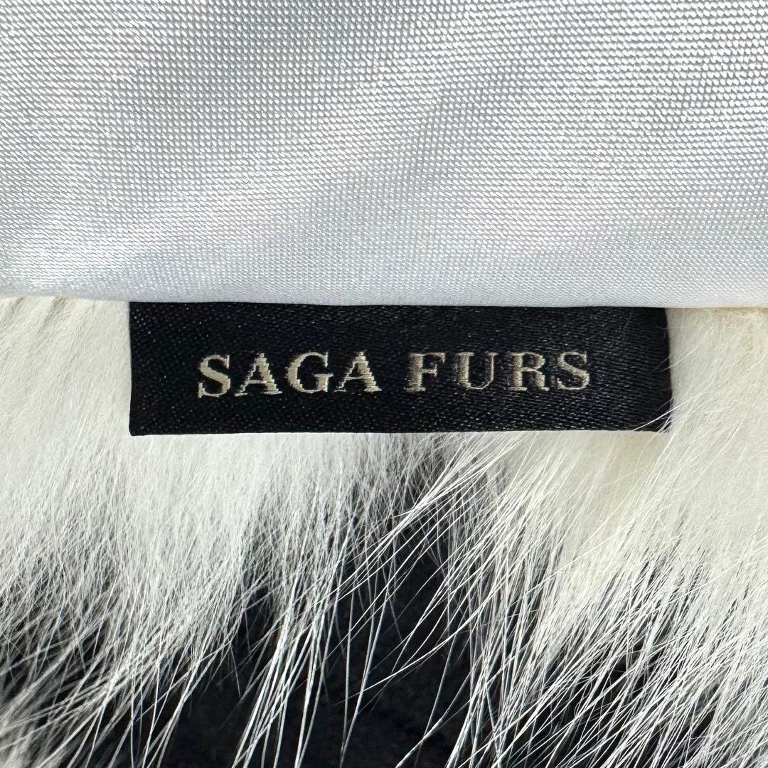【白華】SAGA FURS サガファー ファーショール ホワイトフォックス 雪凛
