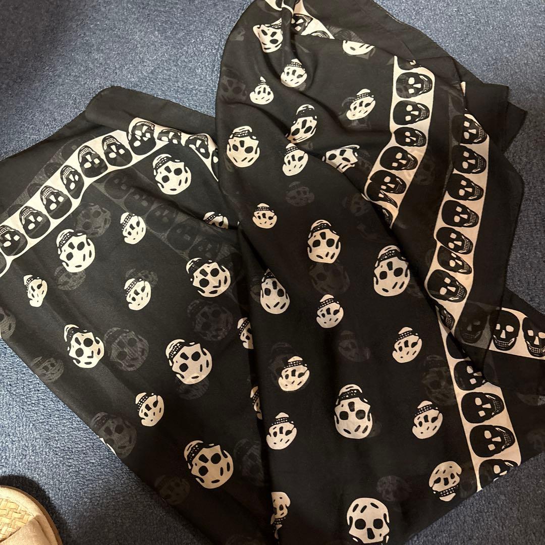 アレキサンダーマックイーン　マフラー　ストール　スカーフ　y2k vintage