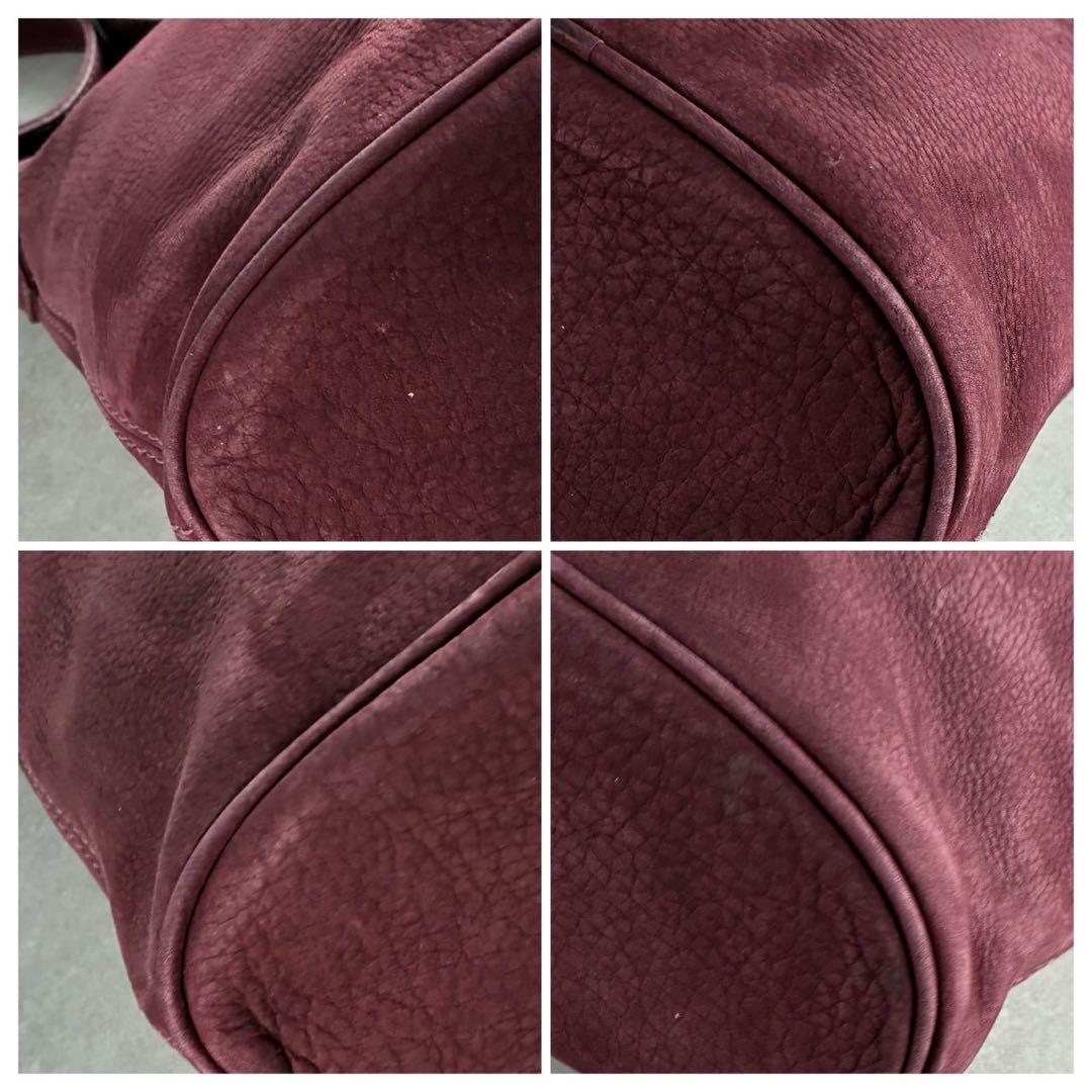 ✨稀少カラー✨美品✨オールドコーチ　バケットバッグ　肩かけ　ヌバックレザー