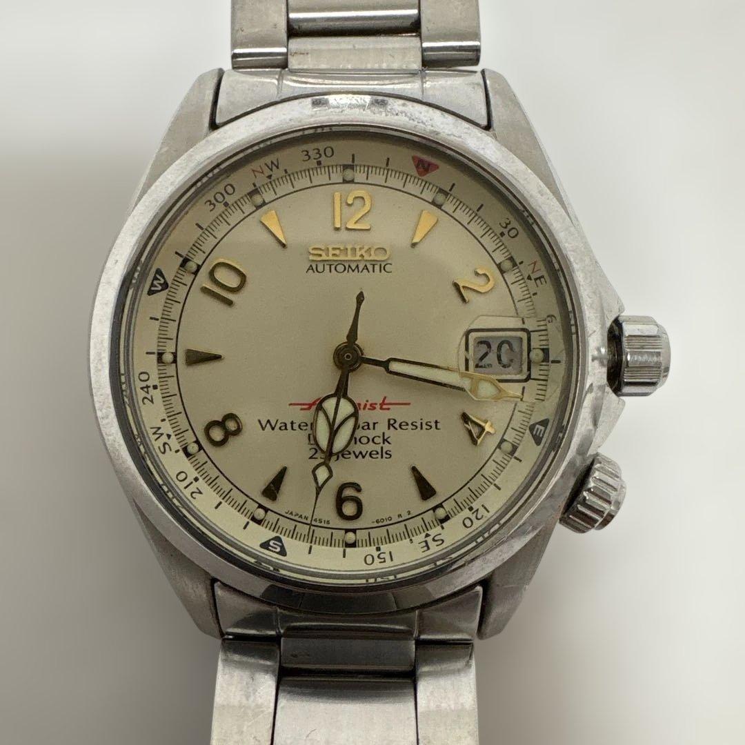 【希少品】SEIKO セイコーアルピニスト 4S15 SCVF 白文字盤 廃盤