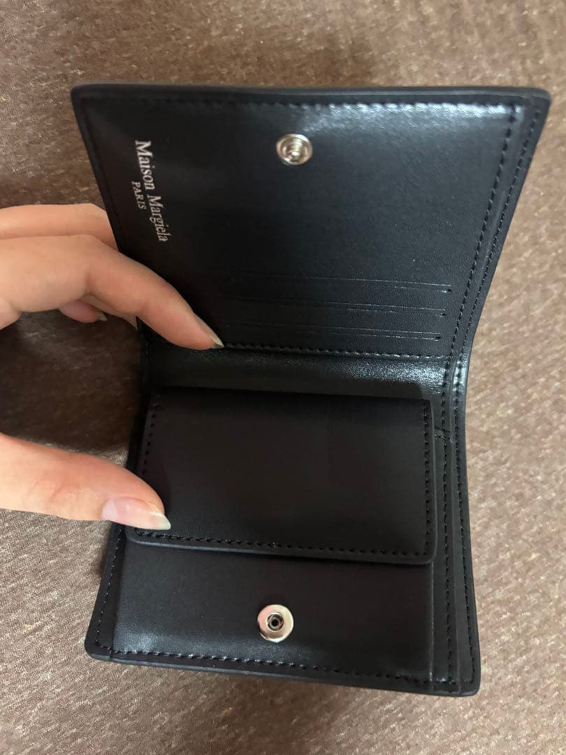 Maison Margiela 二つ折り財布 ブラックmm6