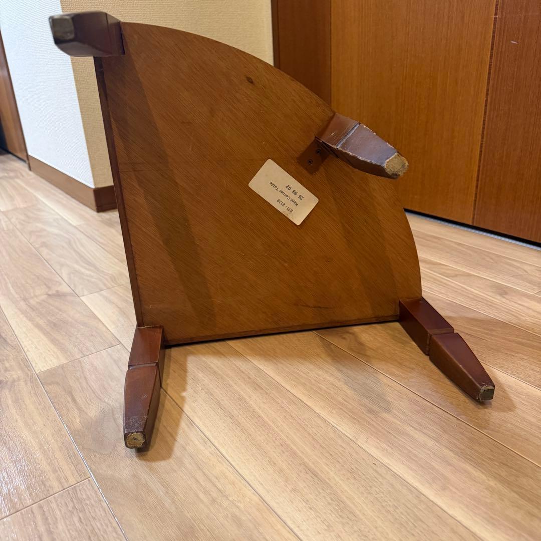 東海家具 コーナーテーブル　サイドテーブル　コーナー用　コンソール　天然木