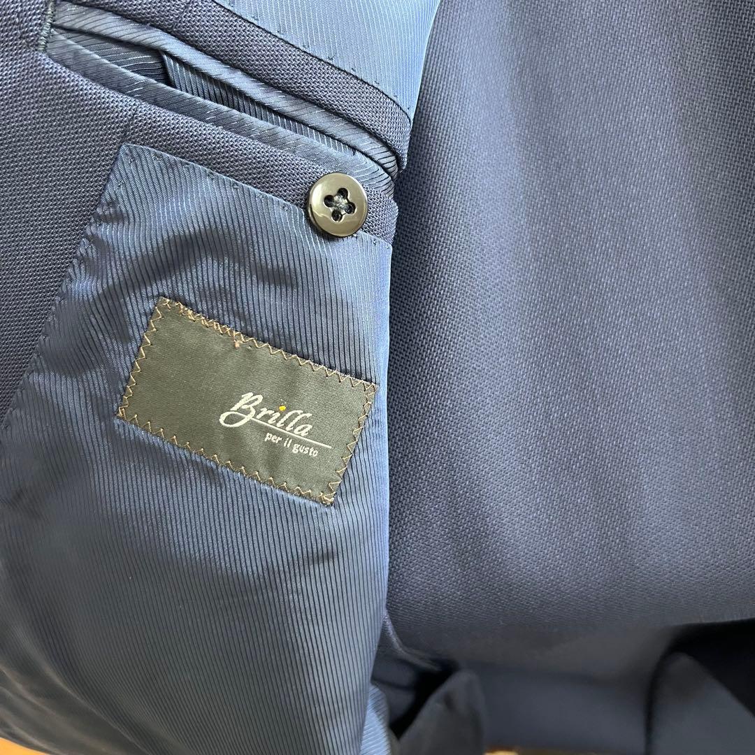 Brilla per il gusto ブリッラ ネイビーソリッドスーツカノニコ