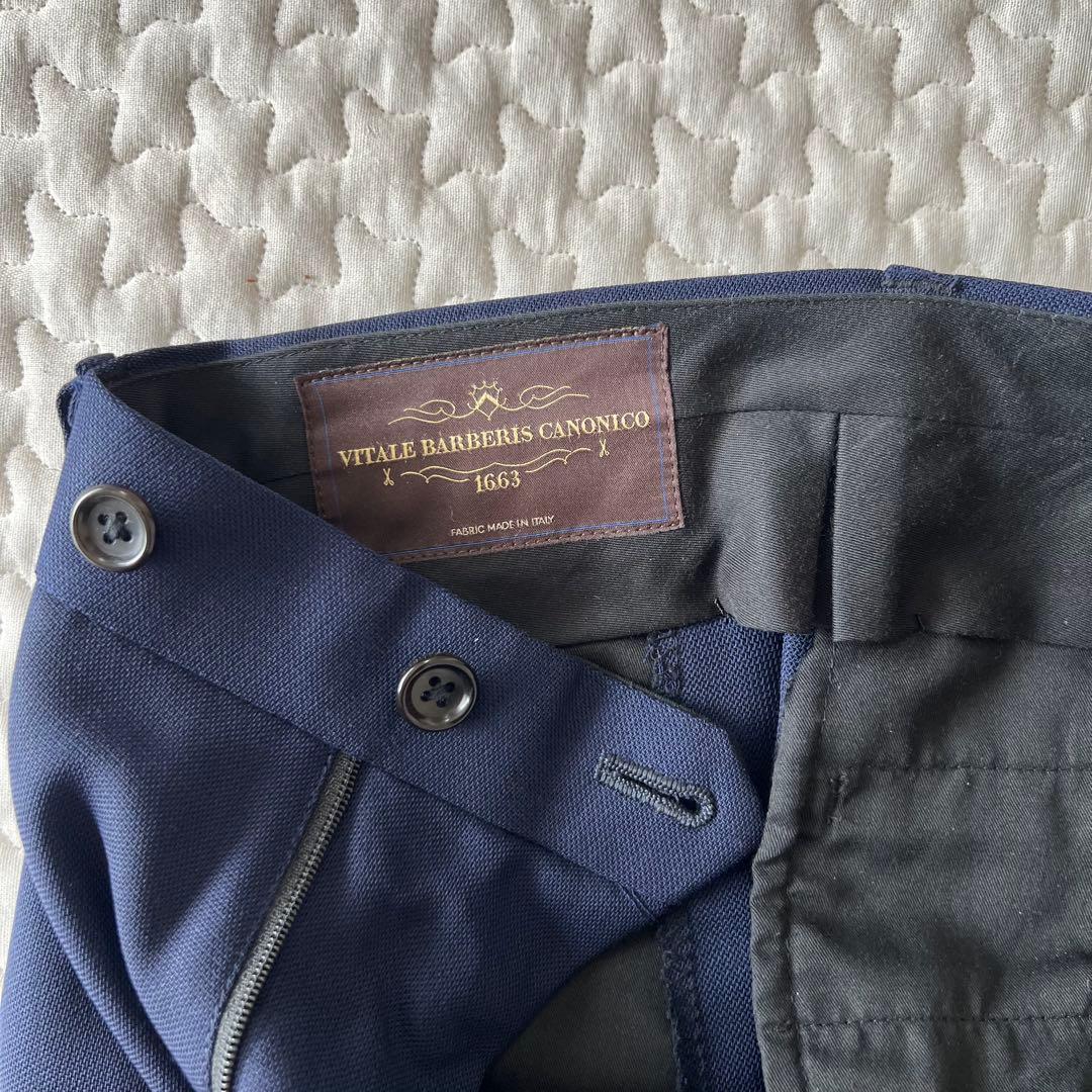 Brilla per il gusto ブリッラ ネイビーソリッドスーツカノニコ