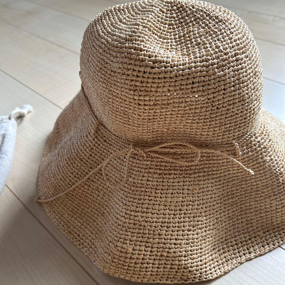 HELEN KAMINSKI ベージュ バケットハット 保存袋付き