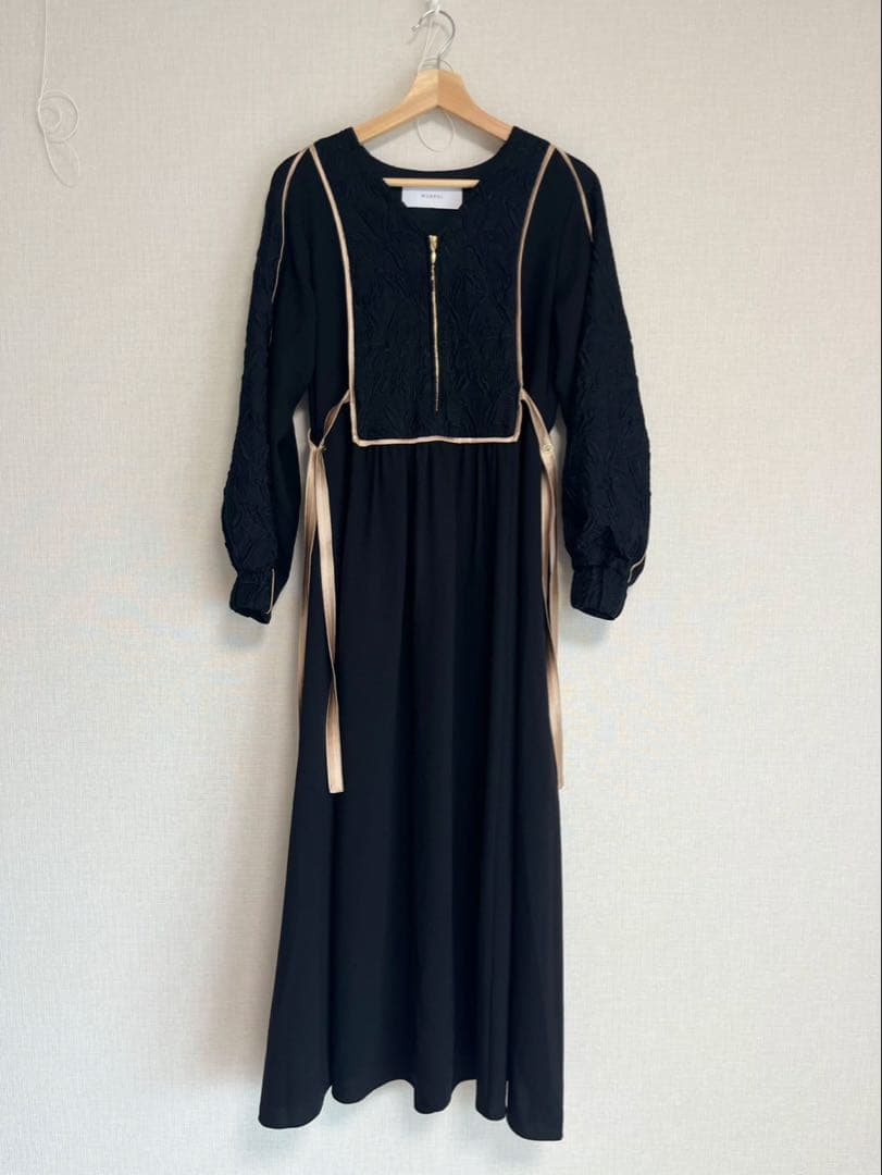 ワンピース MURRAL thawing embroidery dress (black)