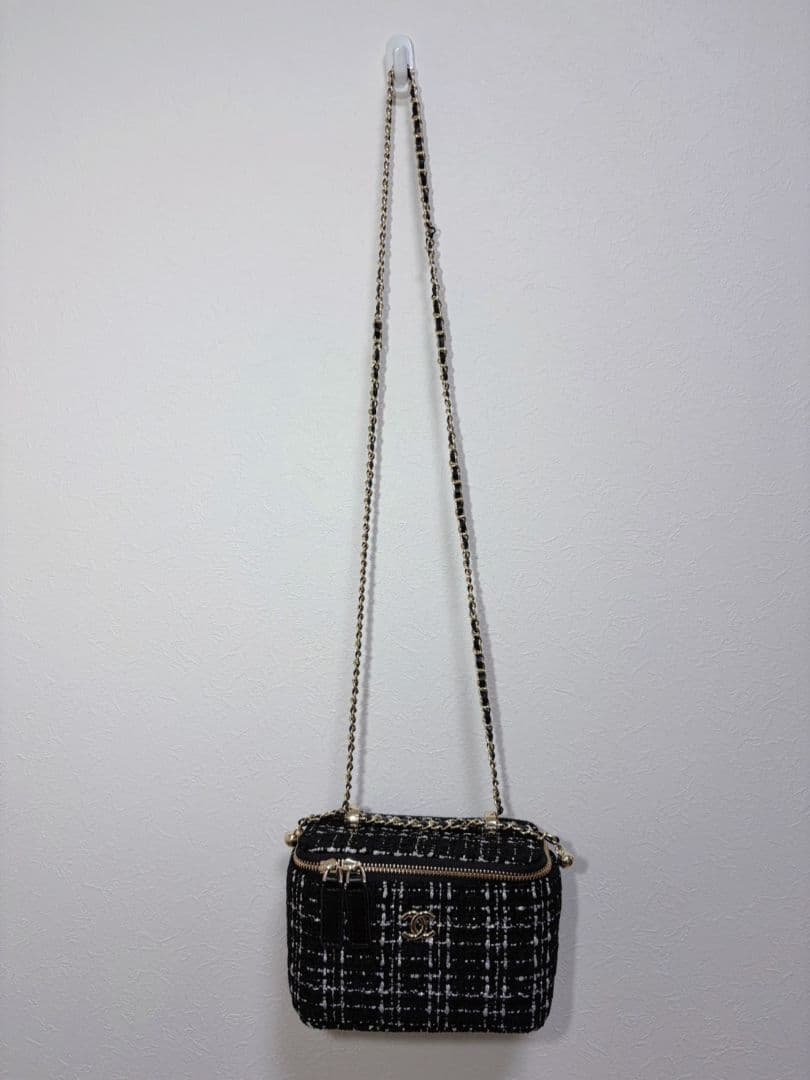 CHANEL ノベルティ　チェーン　ショルダーバッグ　ツイード 訳あり
