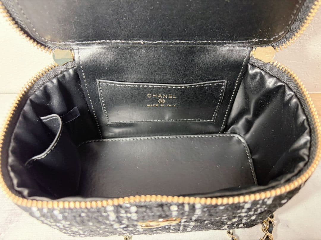 CHANEL ノベルティ　チェーン　ショルダーバッグ　ツイード 訳あり