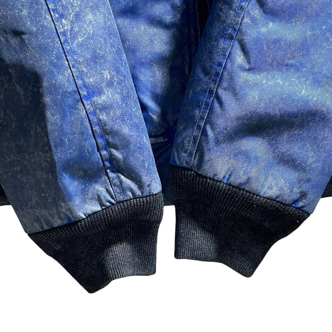 美品■DIESEL フライトジャケット　MA-1 ワッペン　ブルー　L