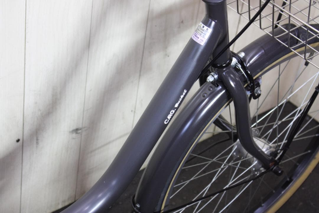 CARG BUCKET 24型AUTO LED 6速 軽快シティーサイクルBAA