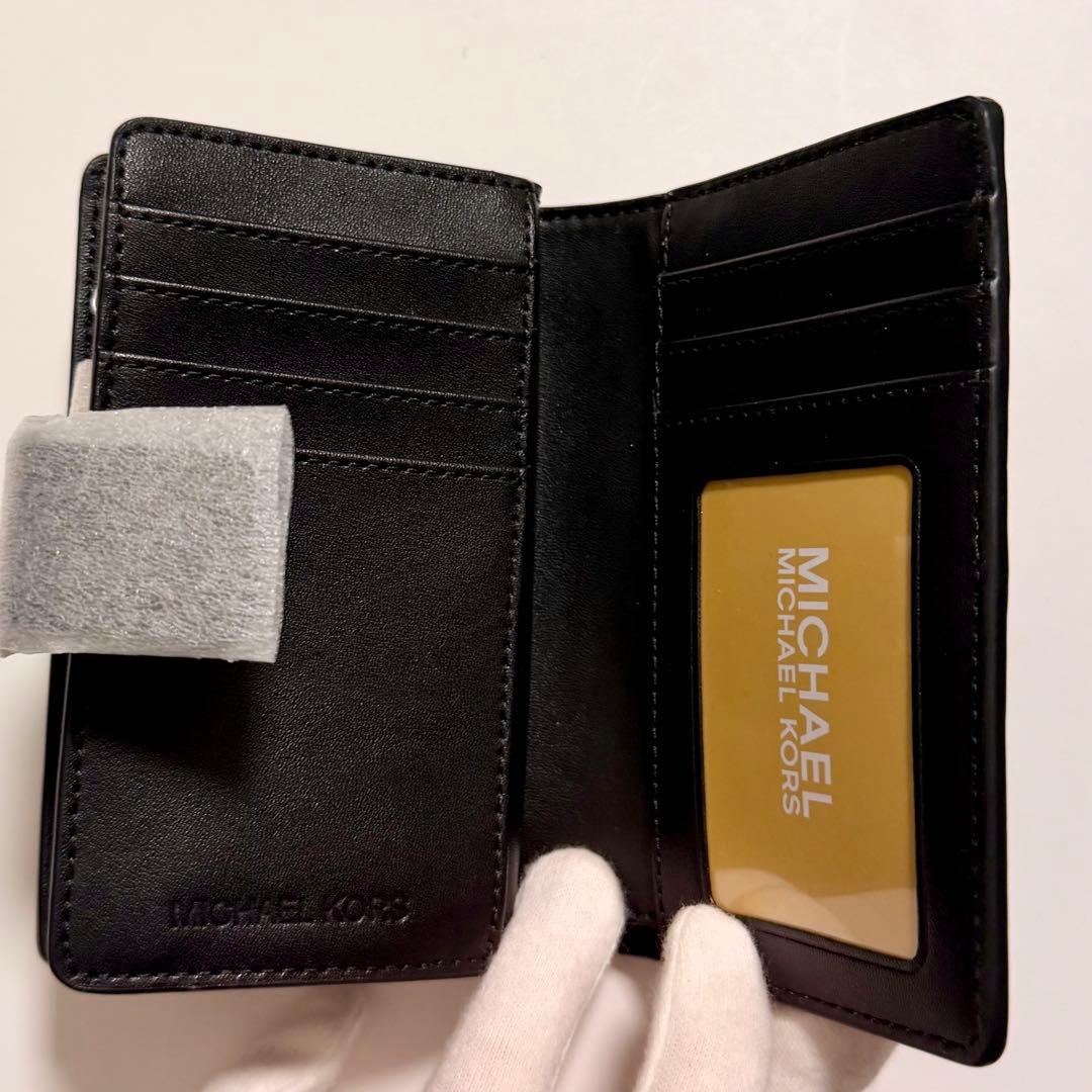 MICHAEL KORS 二つ折り財布　財布　ブラックコンボ
