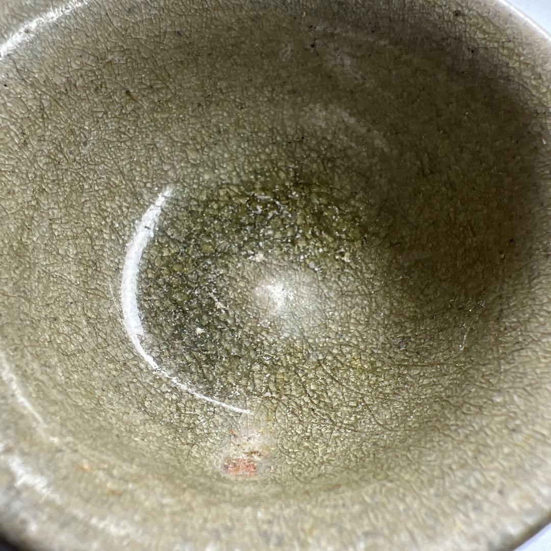 中国元時代　七官青磁ぐい呑　口径約7㎝　東Y7-1208③