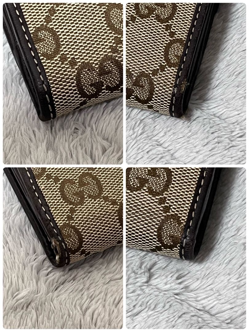 人気✨GUCCI グッチ 長財布 GG柄 キャンバス ラブリーハート ゴールド
