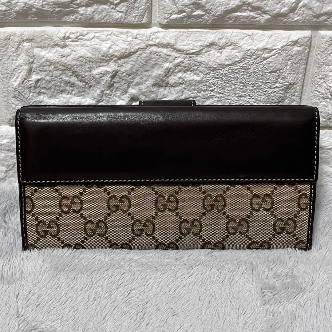 人気✨GUCCI グッチ 長財布 GG柄 キャンバス ラブリーハート ゴールド