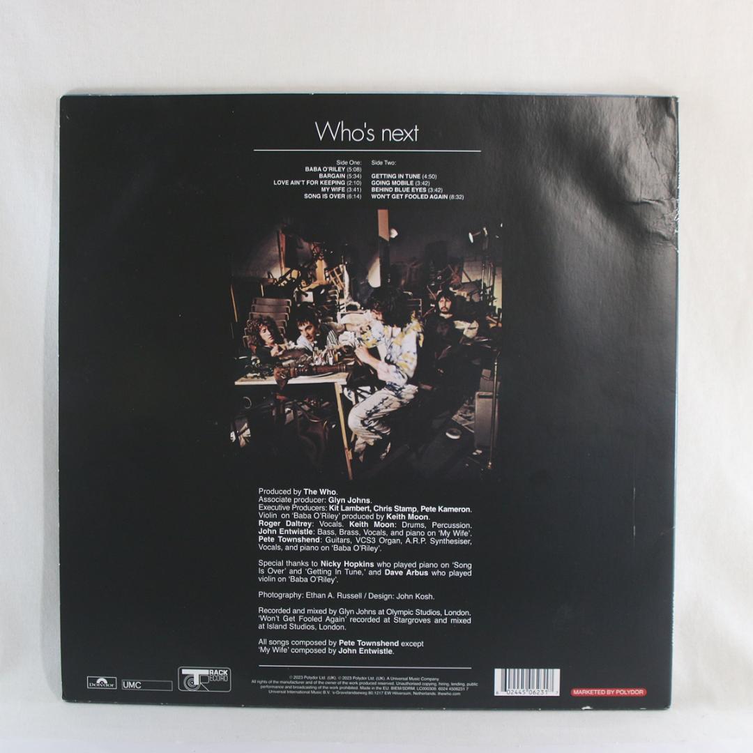 英LP The Who Who's Next ピクチャディスク リマスタver