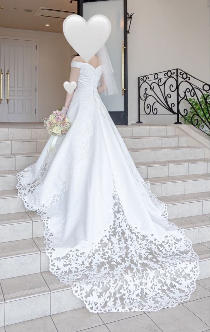 ウエディングドレス　Aライン　10号【値下げしました25000→14000】