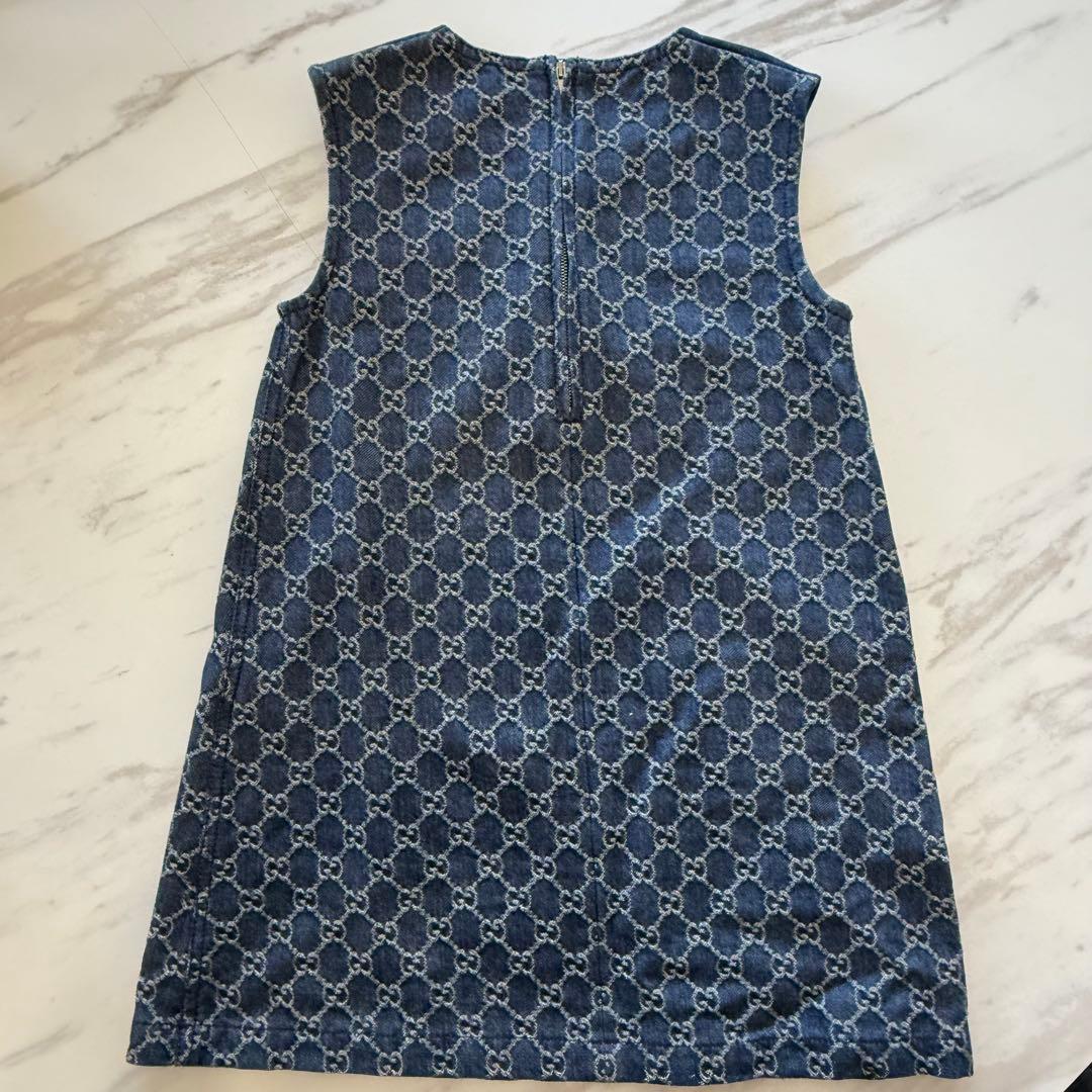 GUCCI デニムワンピース ノースリーブ 6 120/60