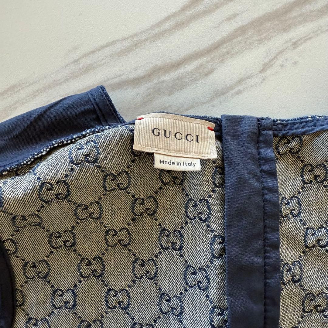 GUCCI デニムワンピース ノースリーブ 6 120/60