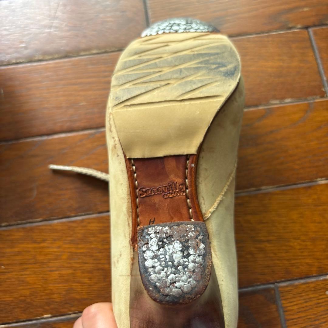 Senovilla フラメンコシューズ ベージュ ヌバック(32.5)