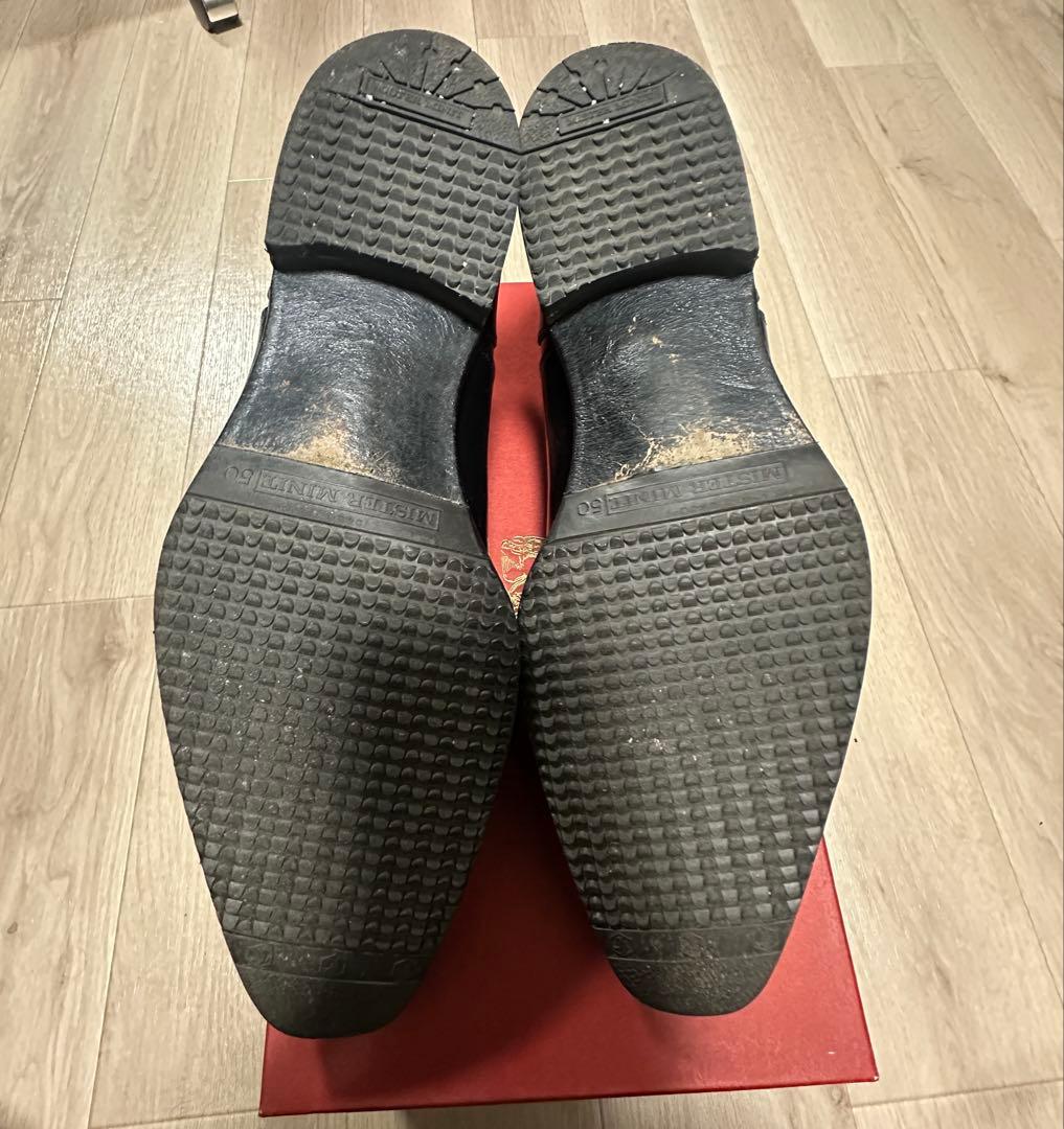 日本製 Perfetto ペルフェットストレートチップ革靴箱・シューツリー付