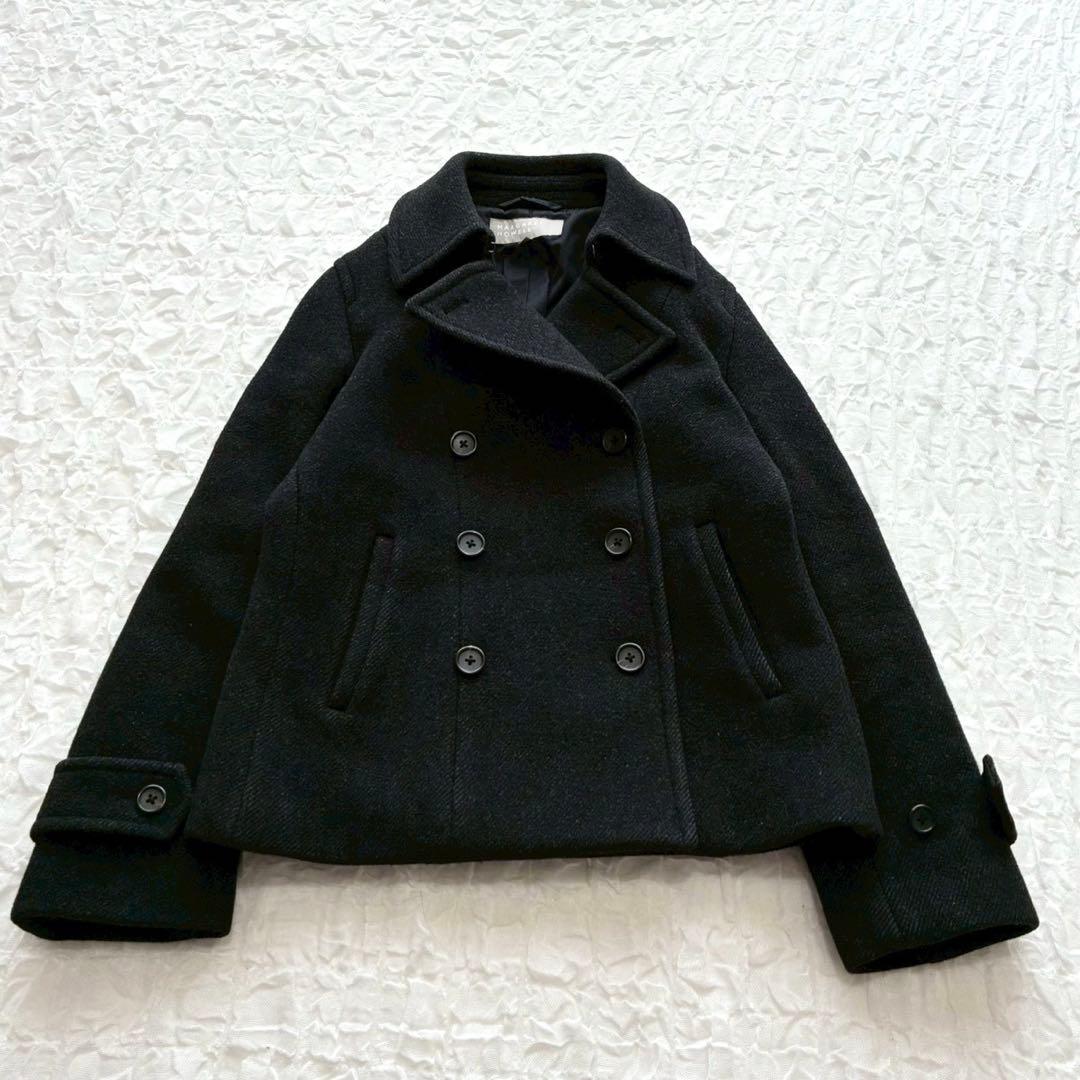 マーガレットハウエル ピーコート Ⅱ カシミヤ ショート丈 日本製 メルトン