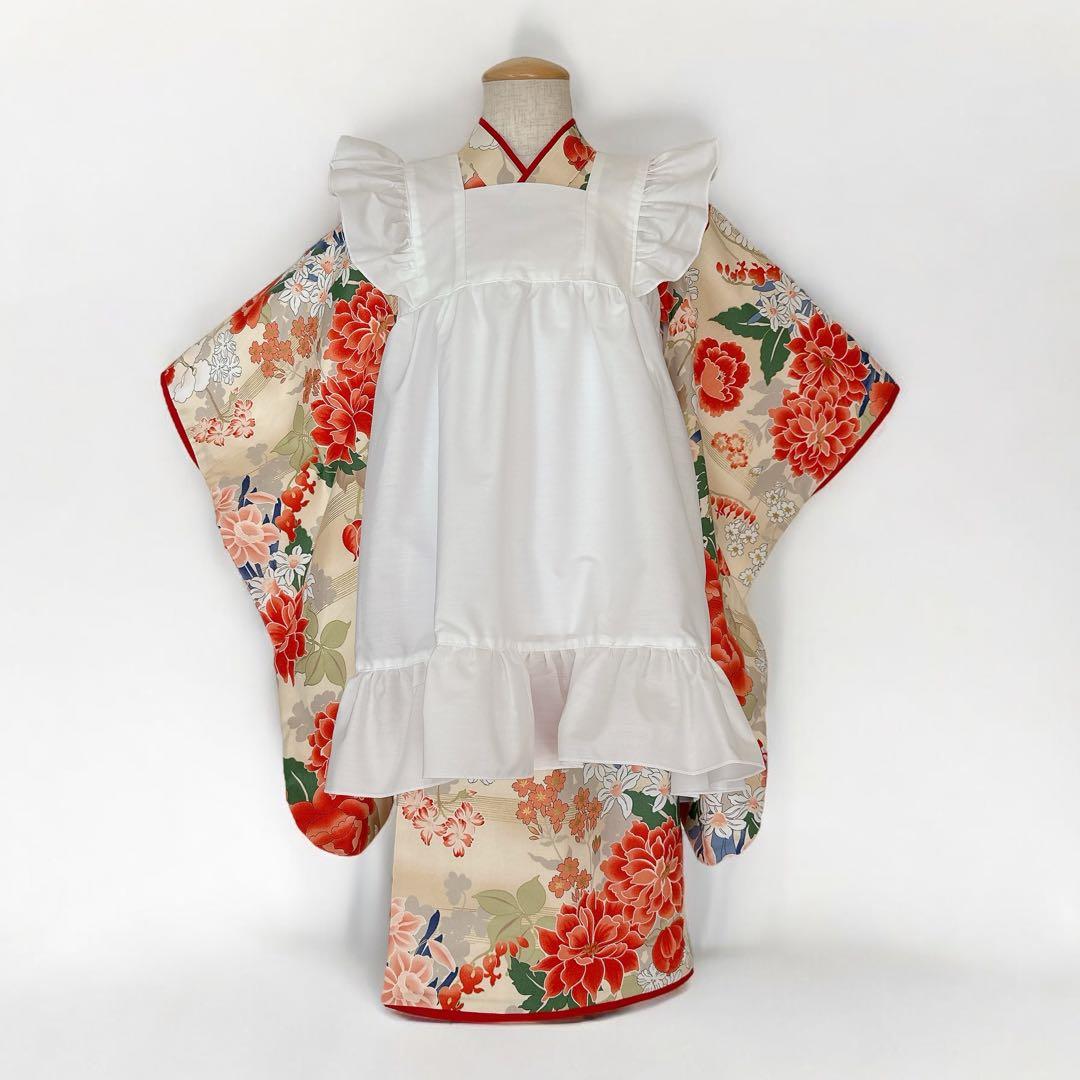 あす★［ぼたん］二部式着物単品 ꕤハンドメイドꕤ 七五三 3歳 女の子