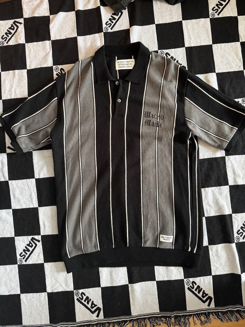 リ*ト様 WACKO MARIA ストライプポロシャツ